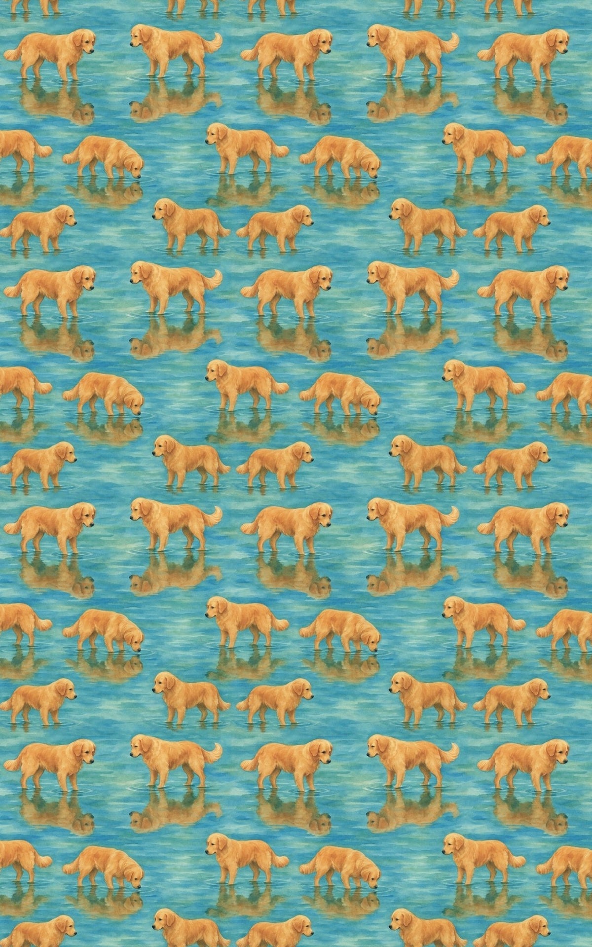 Retriever Reflections Wrapping Paper