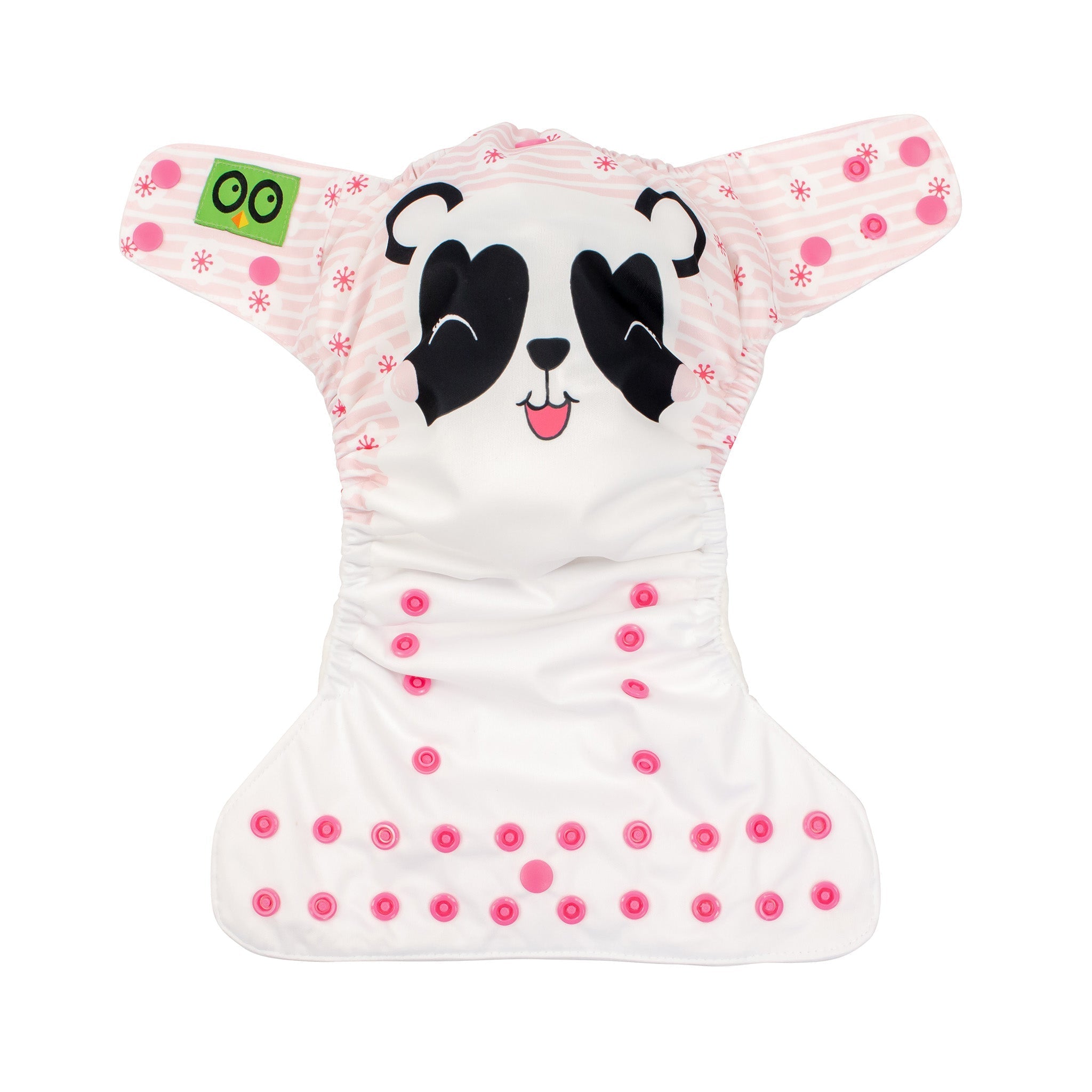 Baby/toddler Reusable Cloth Pocket Diaper (+2 Inserts) - Pippa The Panda