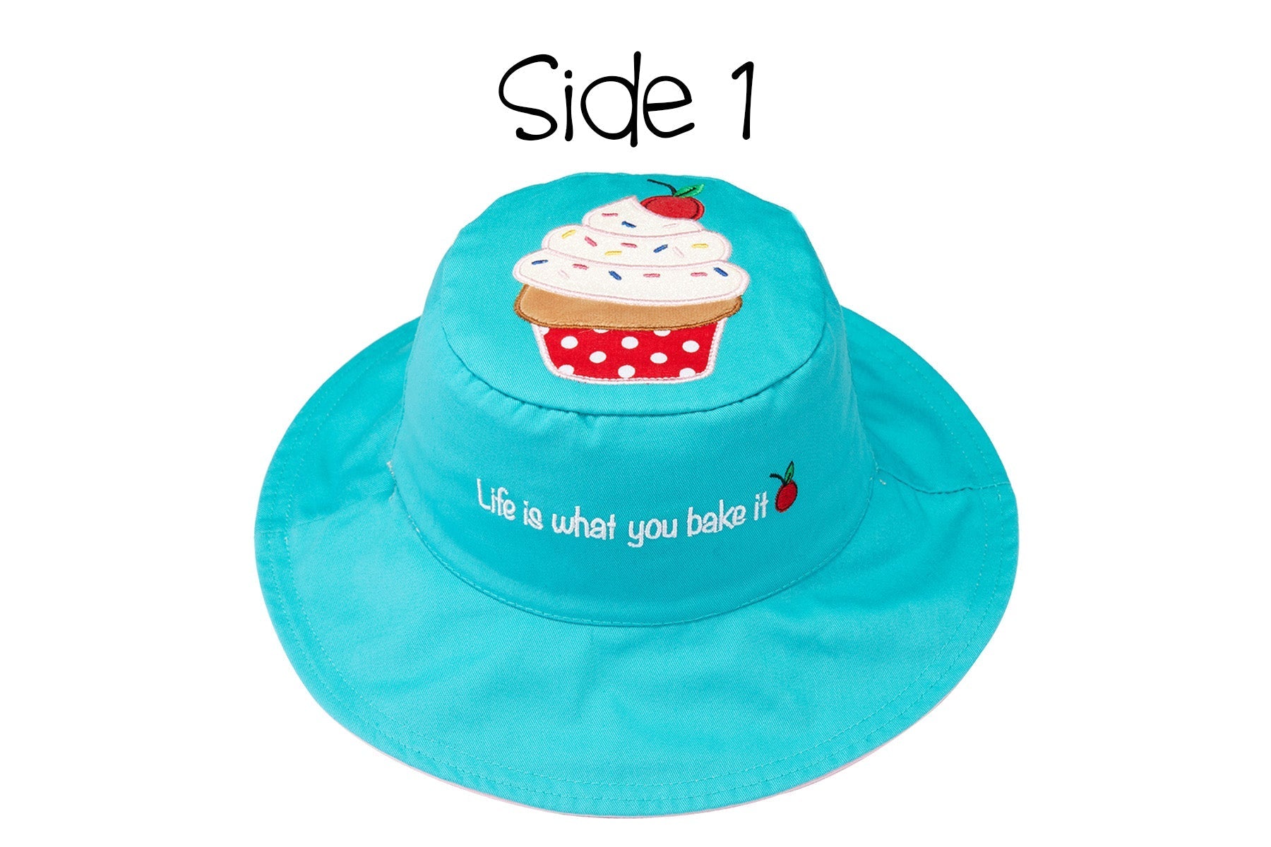 Baby/kids Reversible Sun Hat - Ice Cream | Cupcake