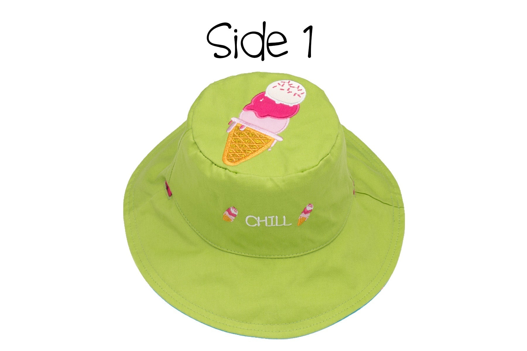 Baby/kids Reversible Sun Hat - Ice Cream | Donut