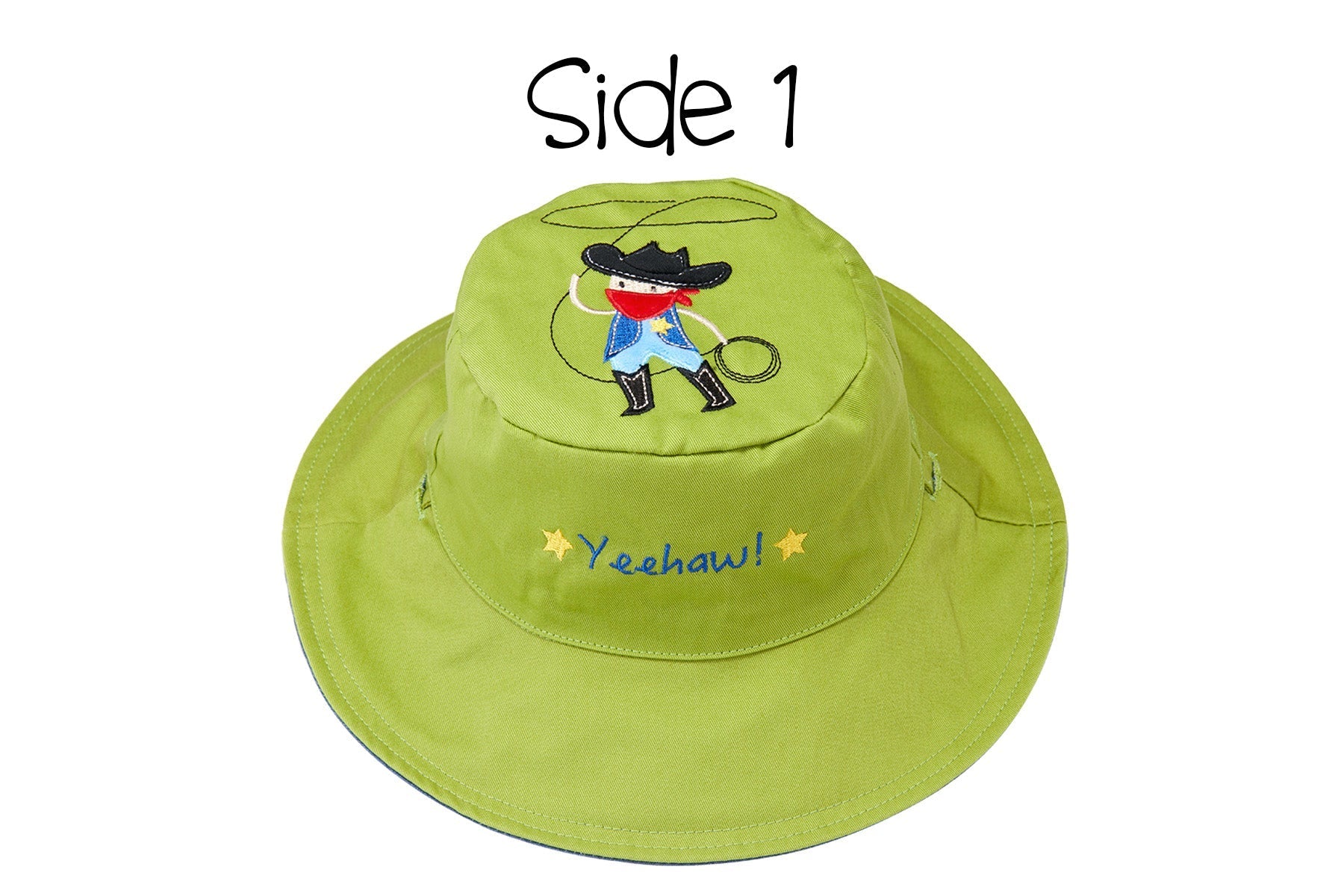 Baby/kids Reversible Sun Hat - Cowboy | Horse