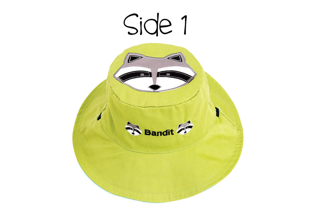 Baby/kids Reversible Sun Hat - Raccoon | Fox