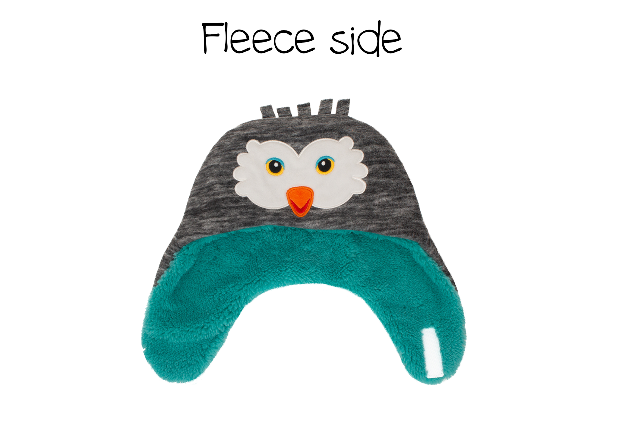 Baby/kids Reversible Sherpa Hat - Squirrel/owl