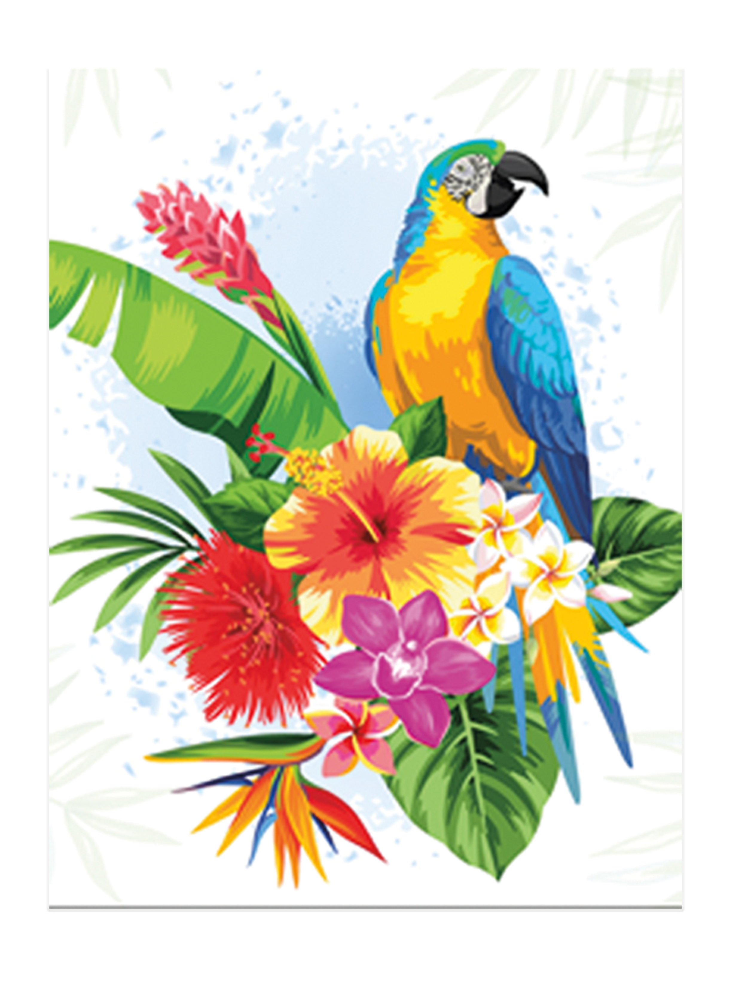 Diamond Art Stretched Canvas Parrot