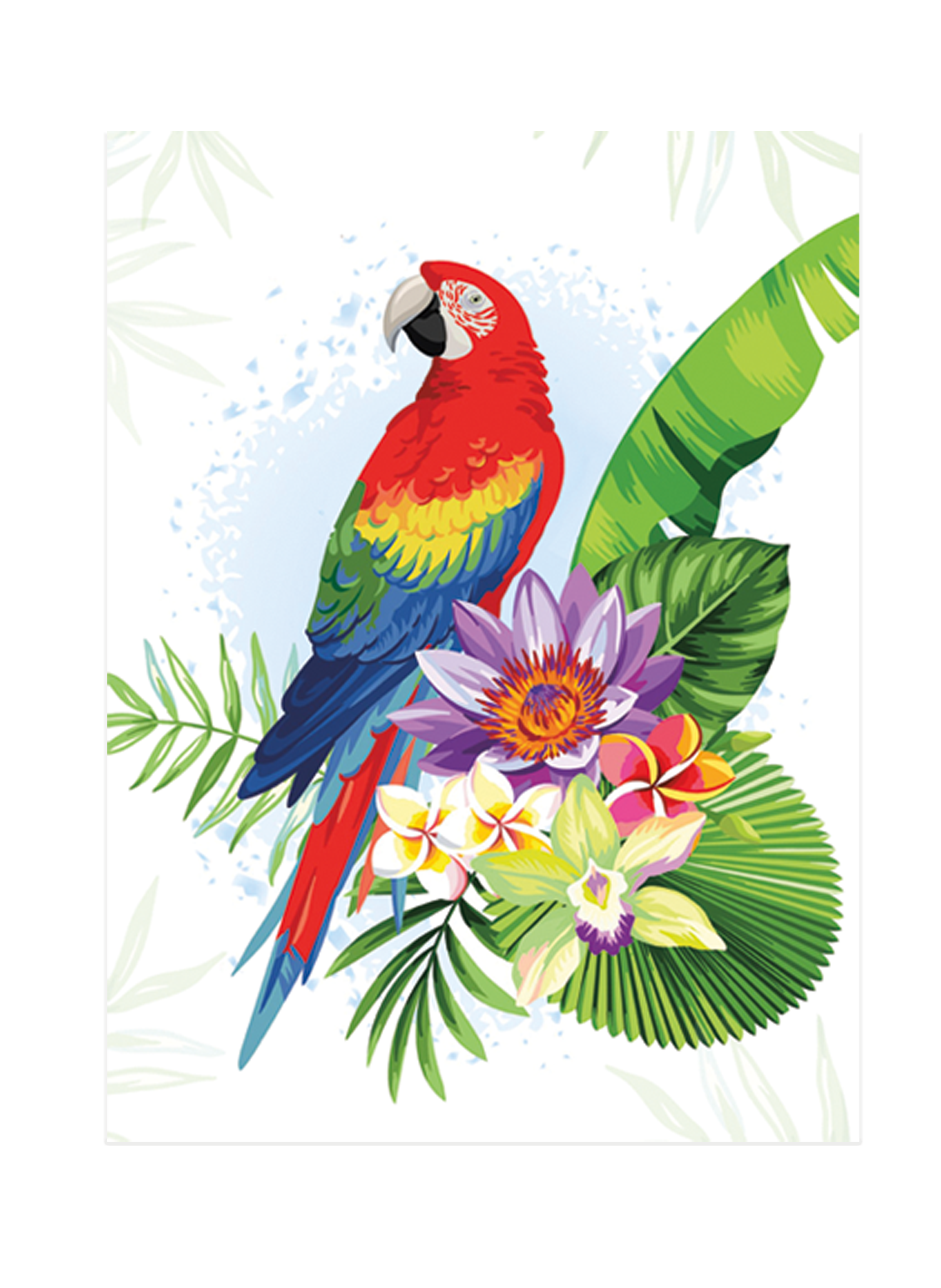Diamond Art Stretched Canvas Parrot