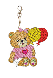 Diamond Art Balloon Bear Keychain