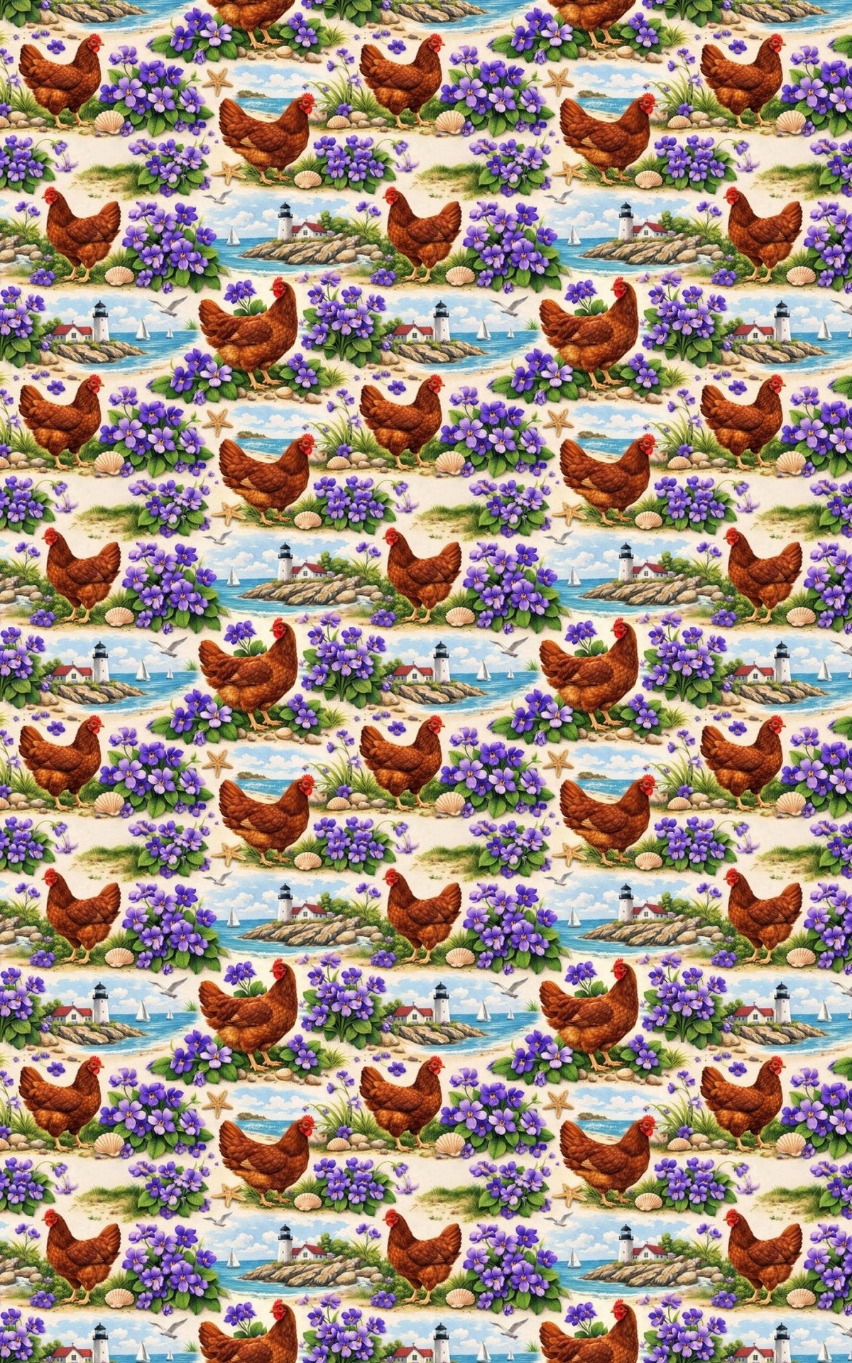 Rhode Island Flora & Fauna Wrapping Paper