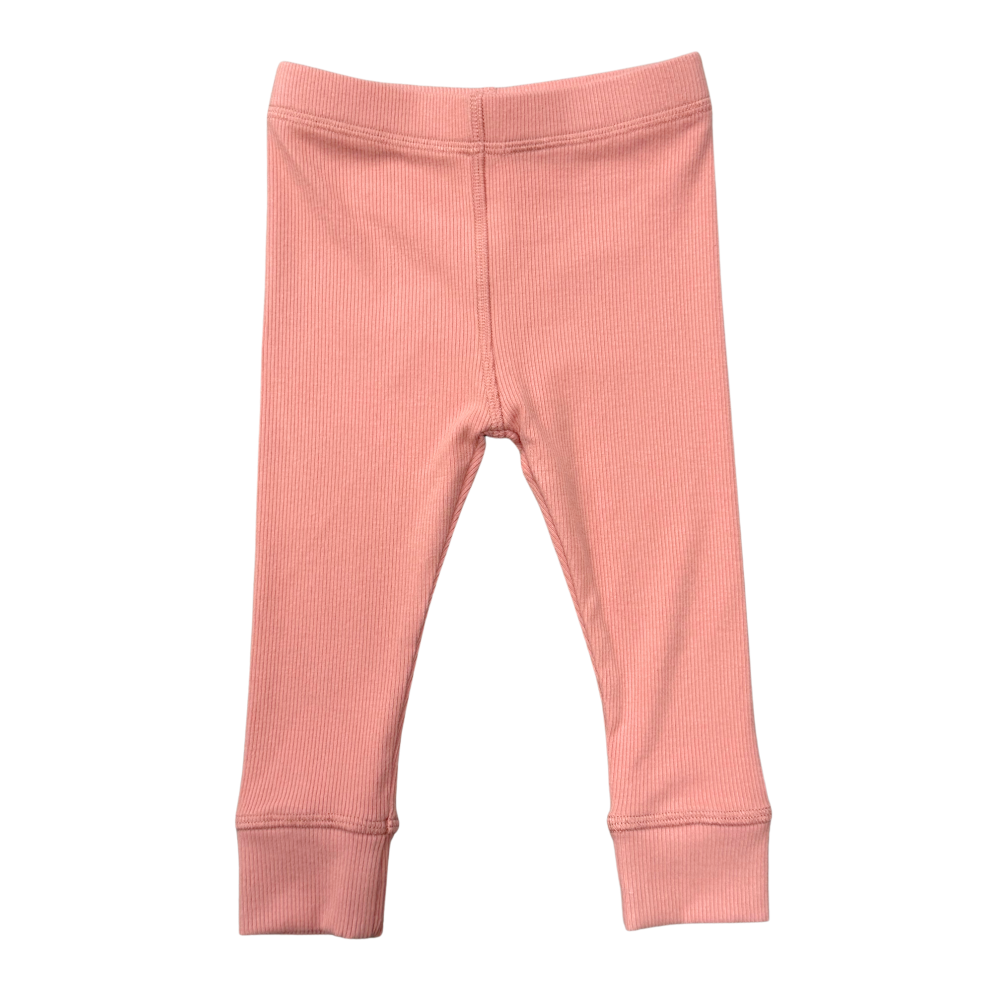 Girls Ribbed Leggings In Mellow Rose
