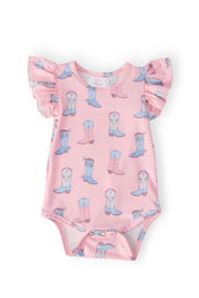 Ribbons & Rodeos S/s Flutter Bodysuit
