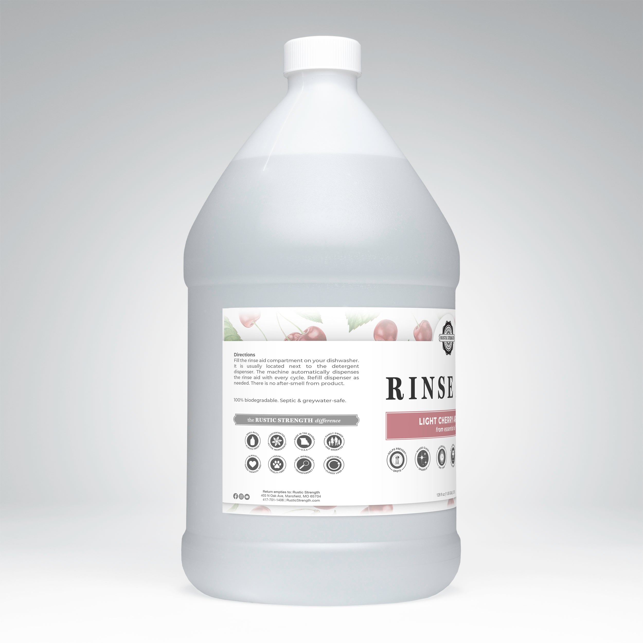 Rinse Aid For Automatic Dishwashers | Light Cherry