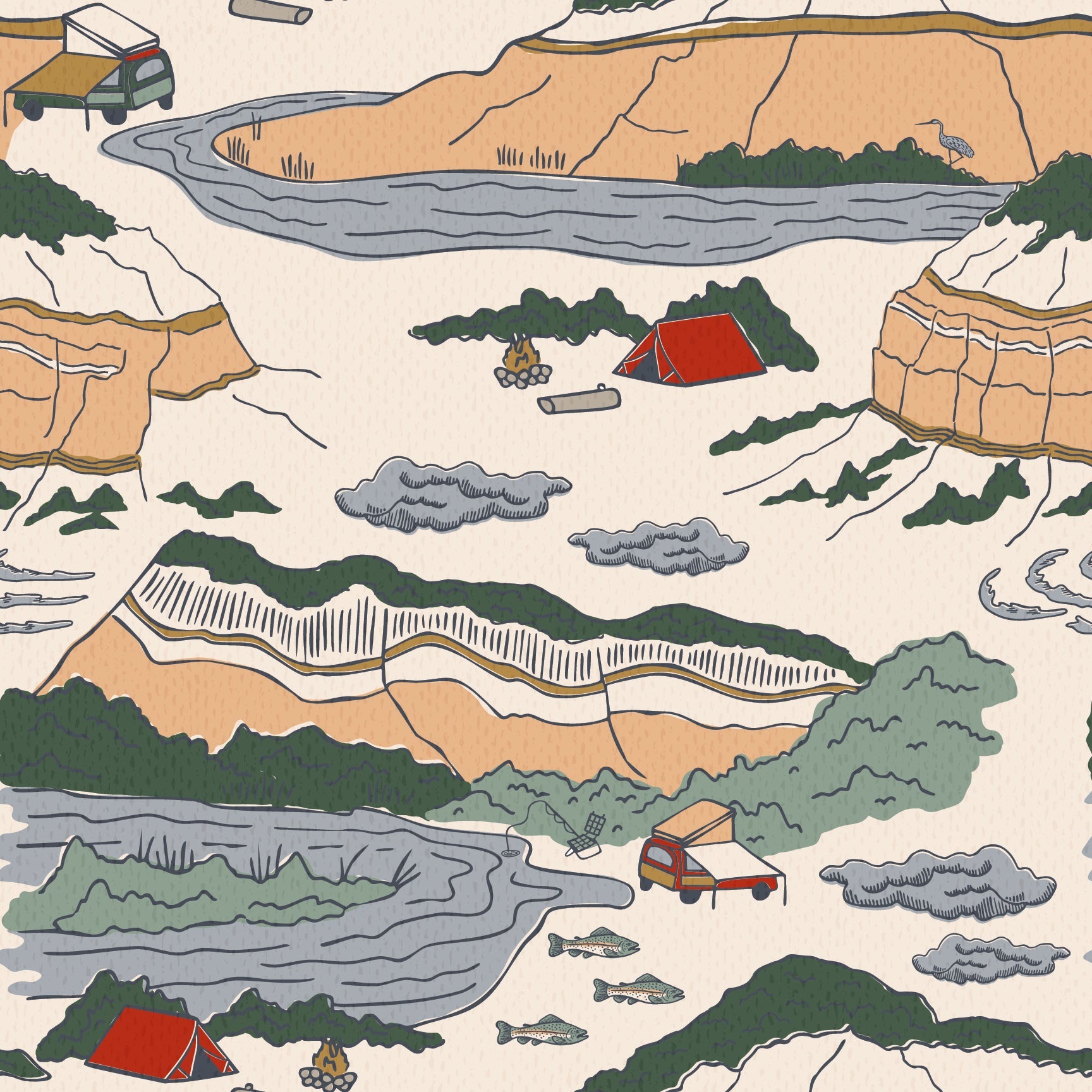 Rio Wallpaper By Seedpod Design