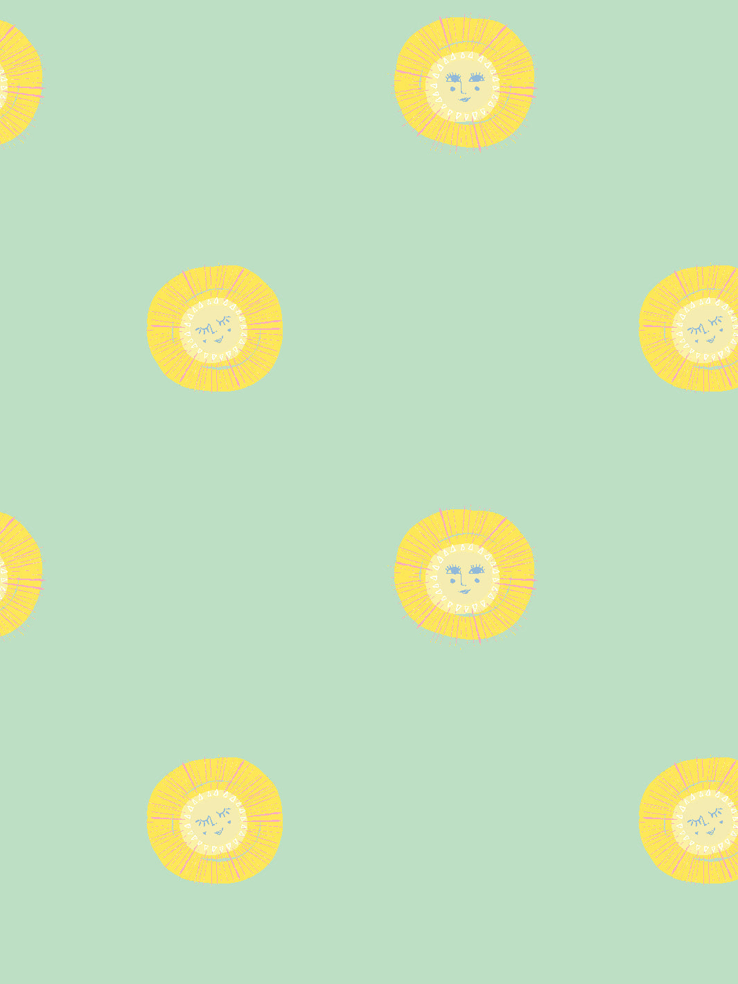 'rising Sun' Wallpaper By Tea Collection - Aventurine