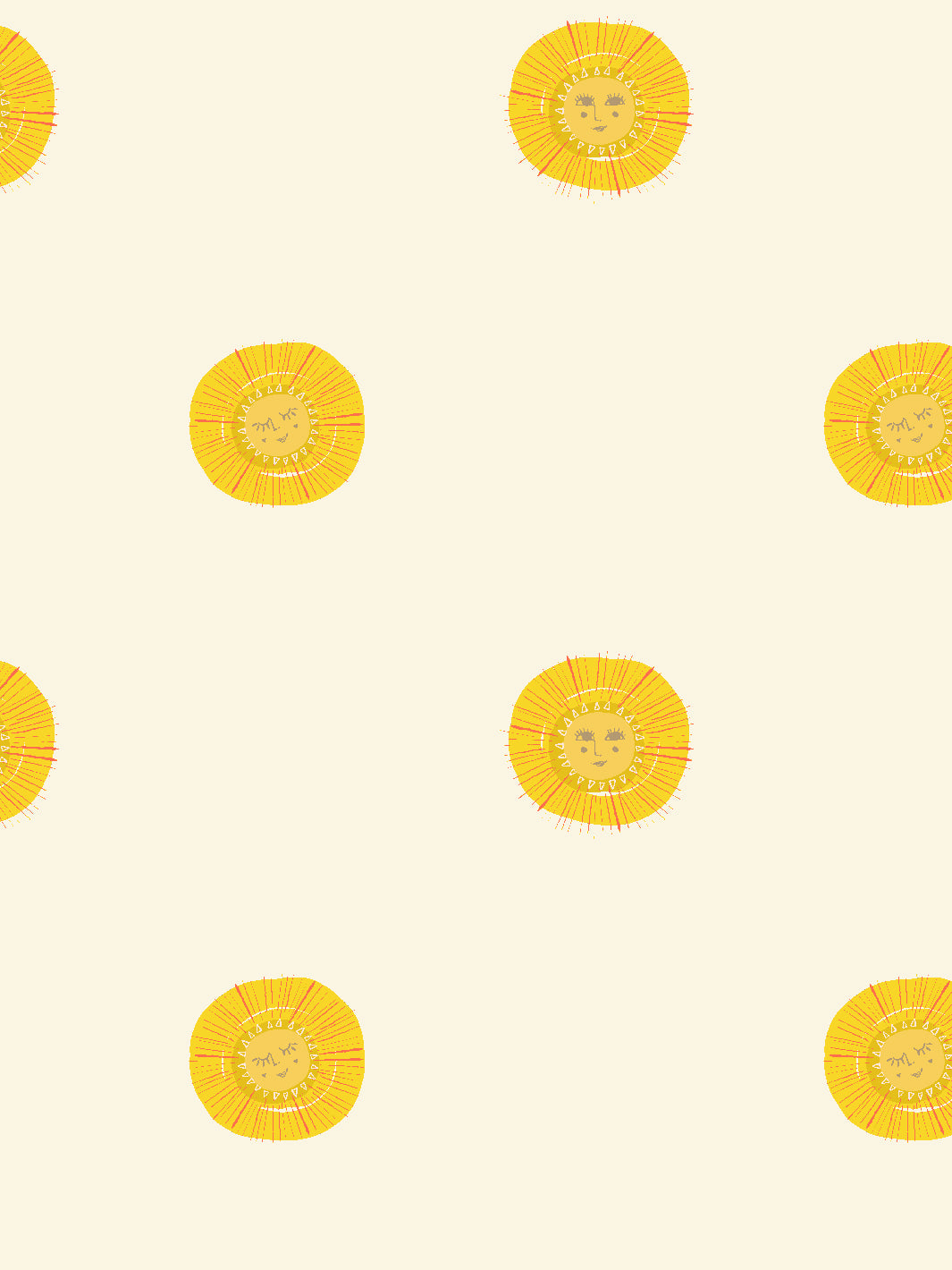 'rising Sun' Wallpaper By Tea Collection - Cream