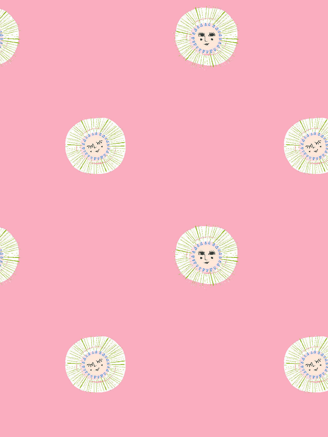 'rising Sun' Wallpaper By Tea Collection - Pink