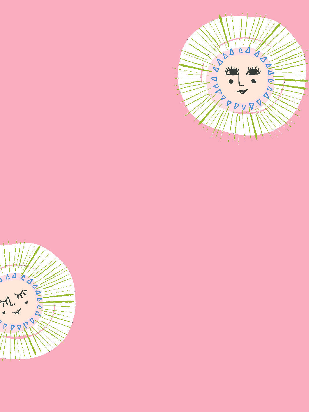 'rising Sun' Wallpaper By Tea Collection - Pink