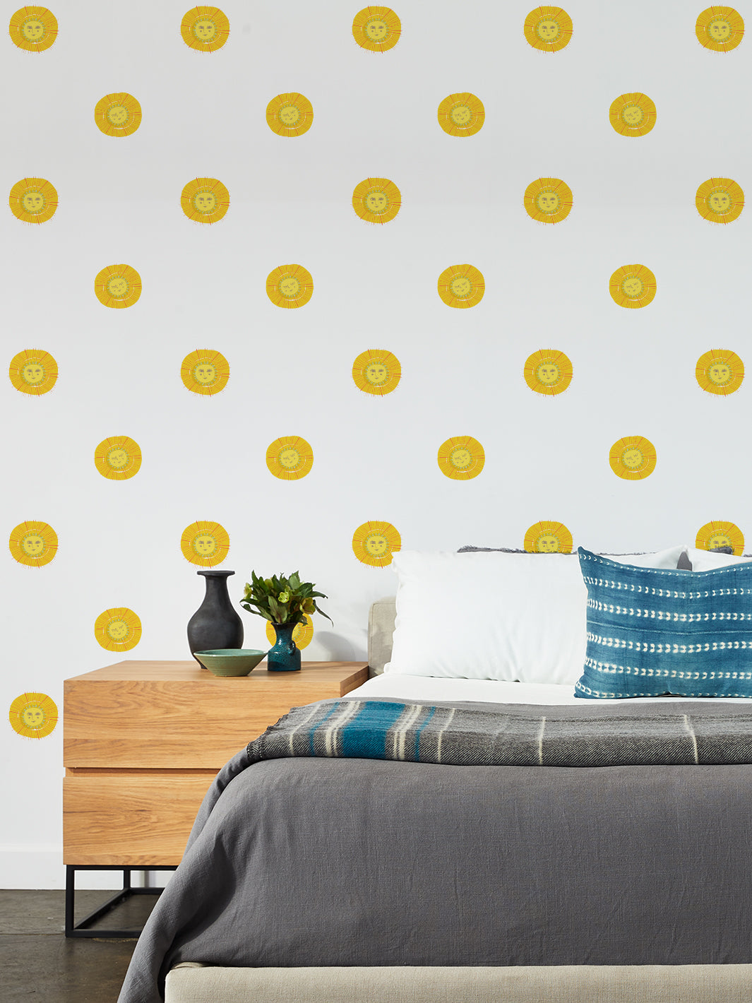 'rising Sun' Wallpaper By Tea Collection - White