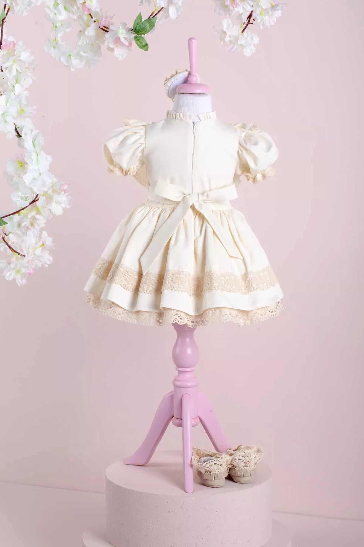 Rita White Baby Dress Set