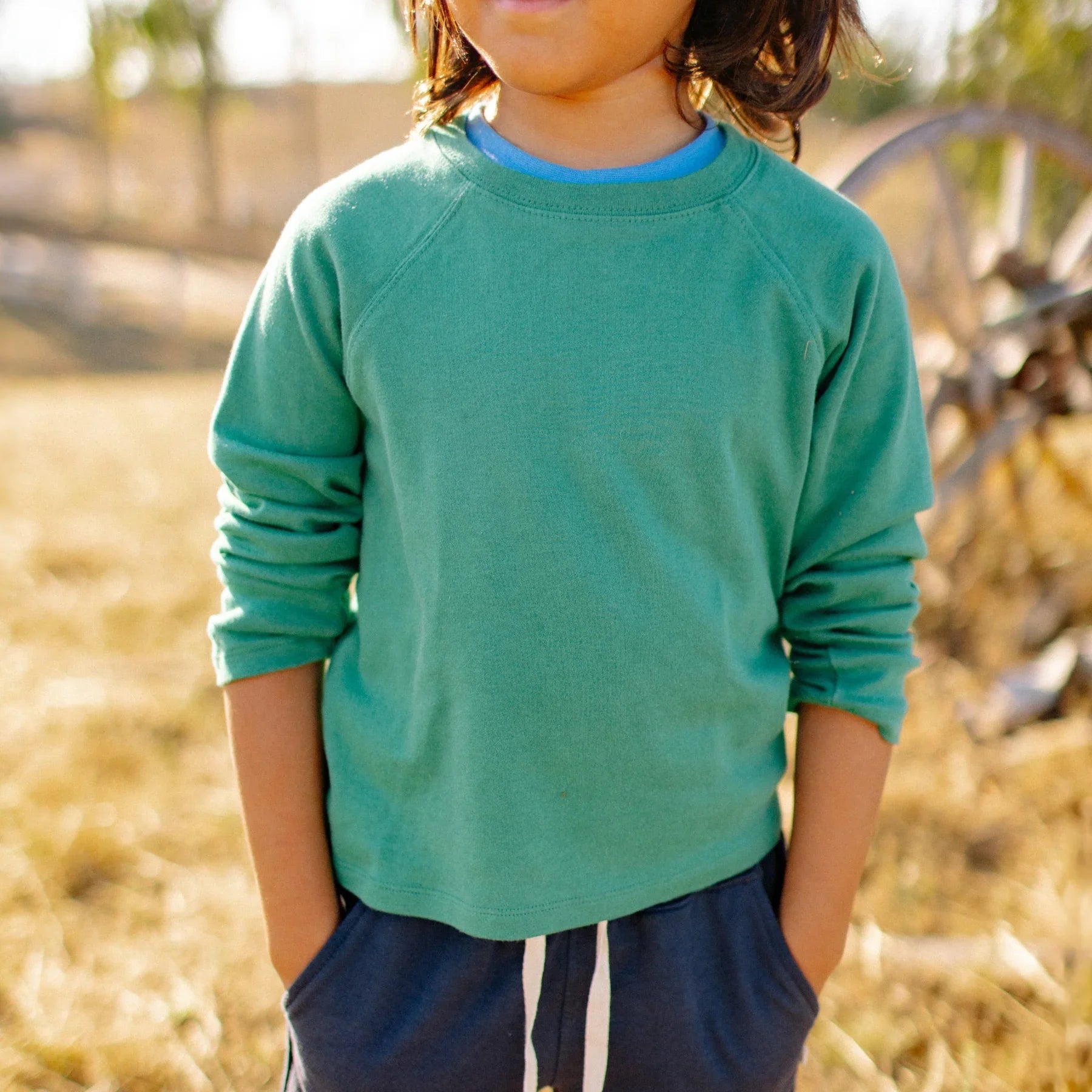 River Long Sleeve T-shirt - Hunter Green