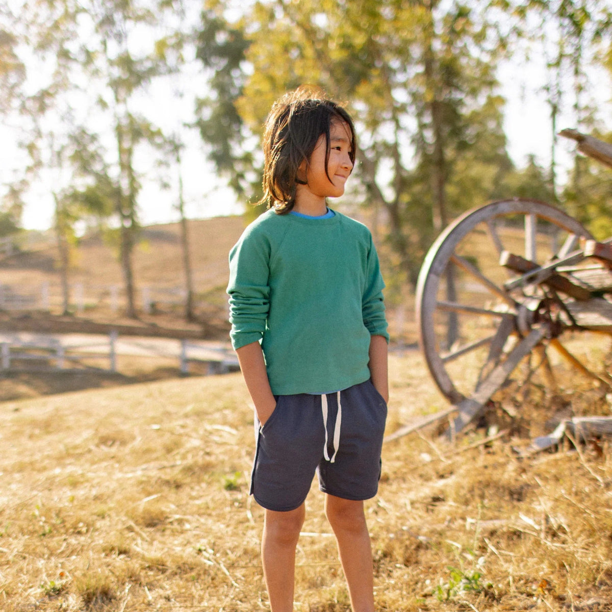 River Long Sleeve T-shirt - Hunter Green