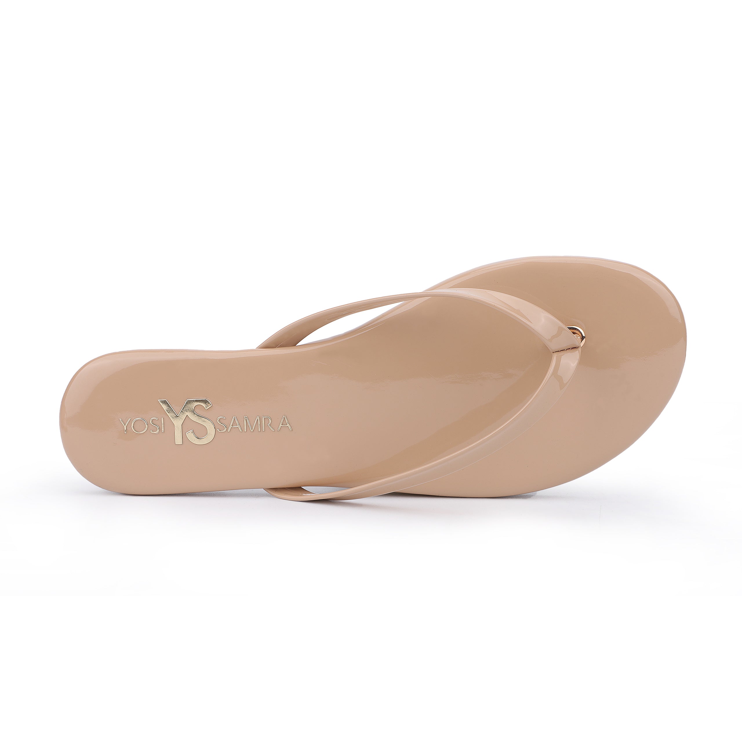 Rivington Flip Flop In Nude Patent