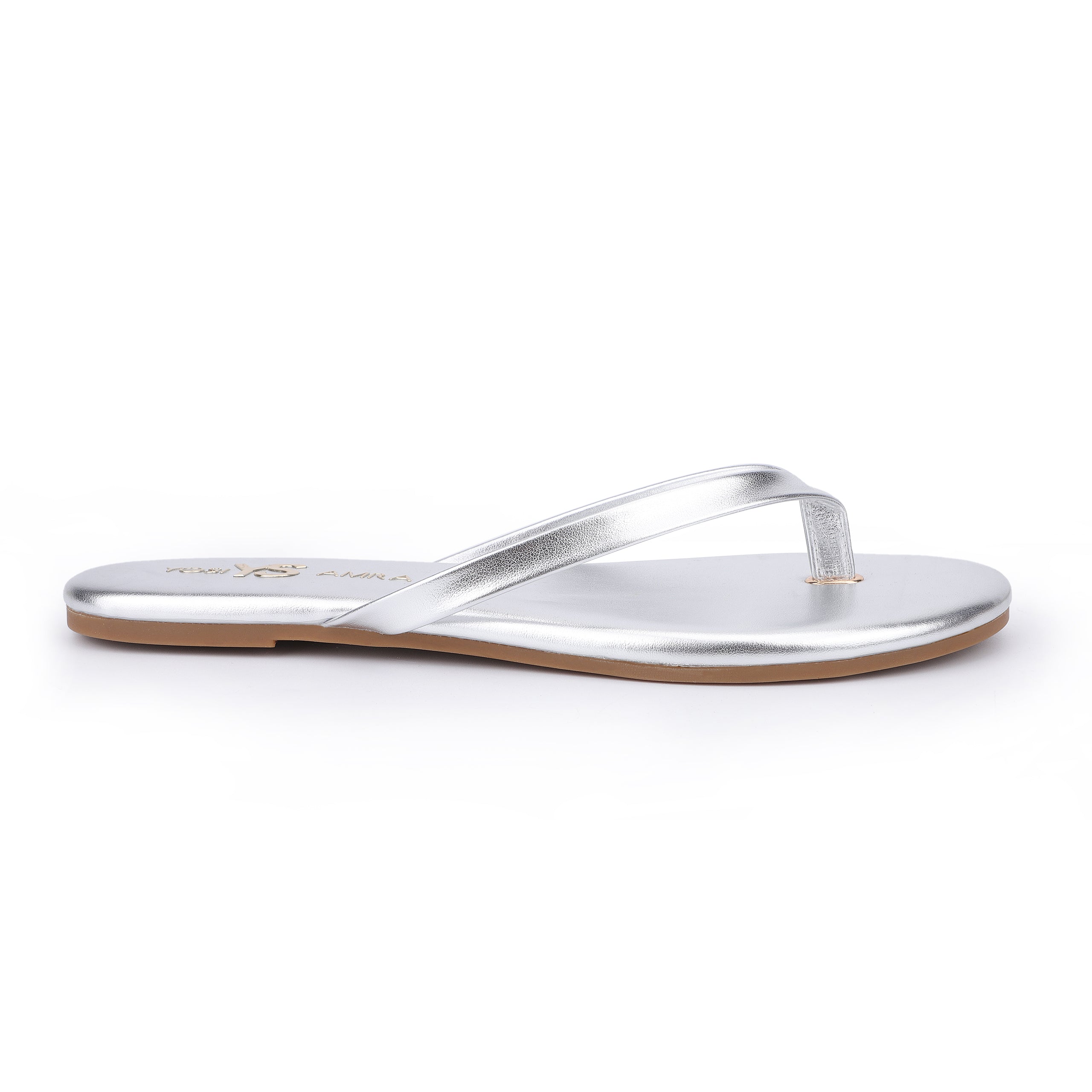 Rivington Flip Flop In Silver Metallic