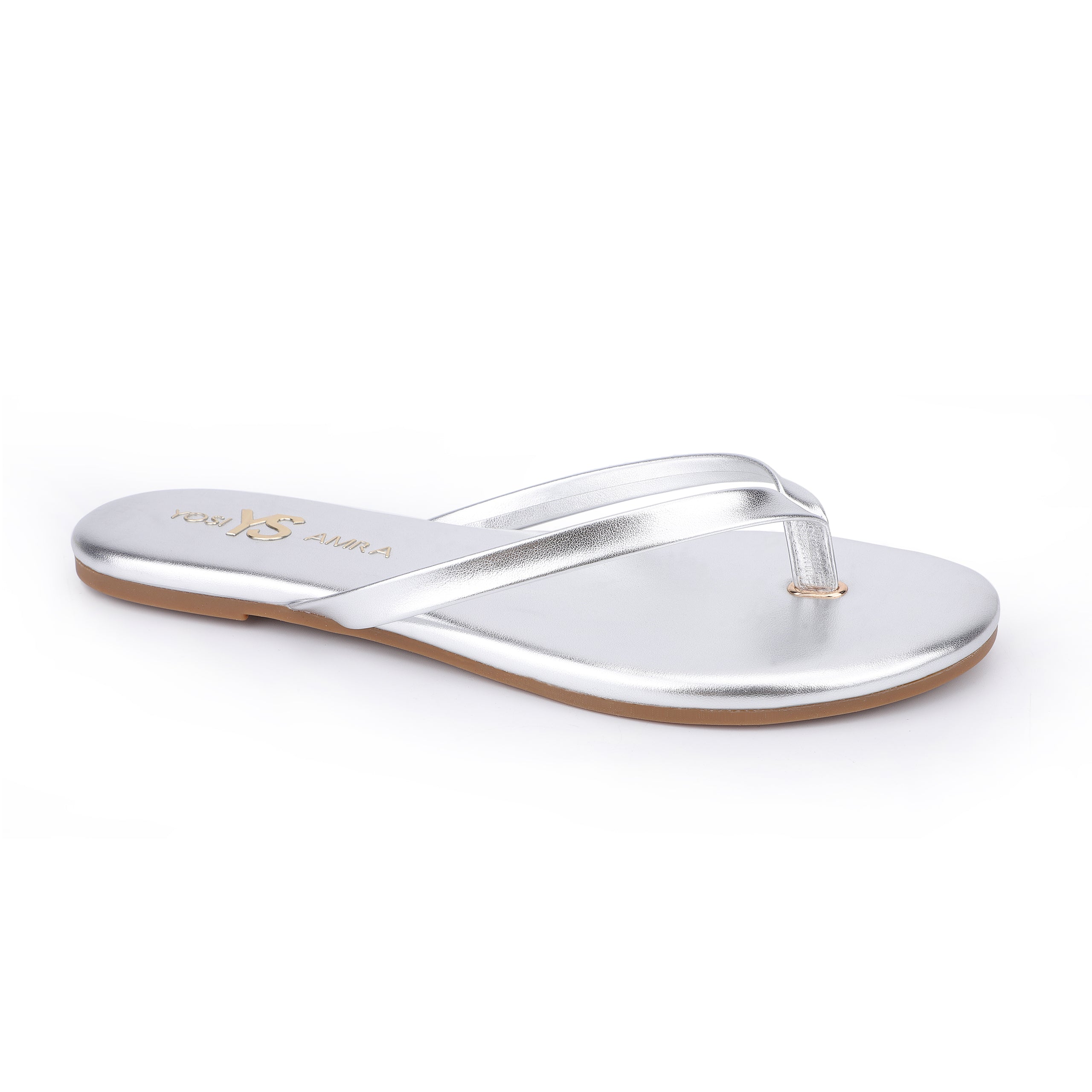 Rivington Flip Flop In Silver Metallic