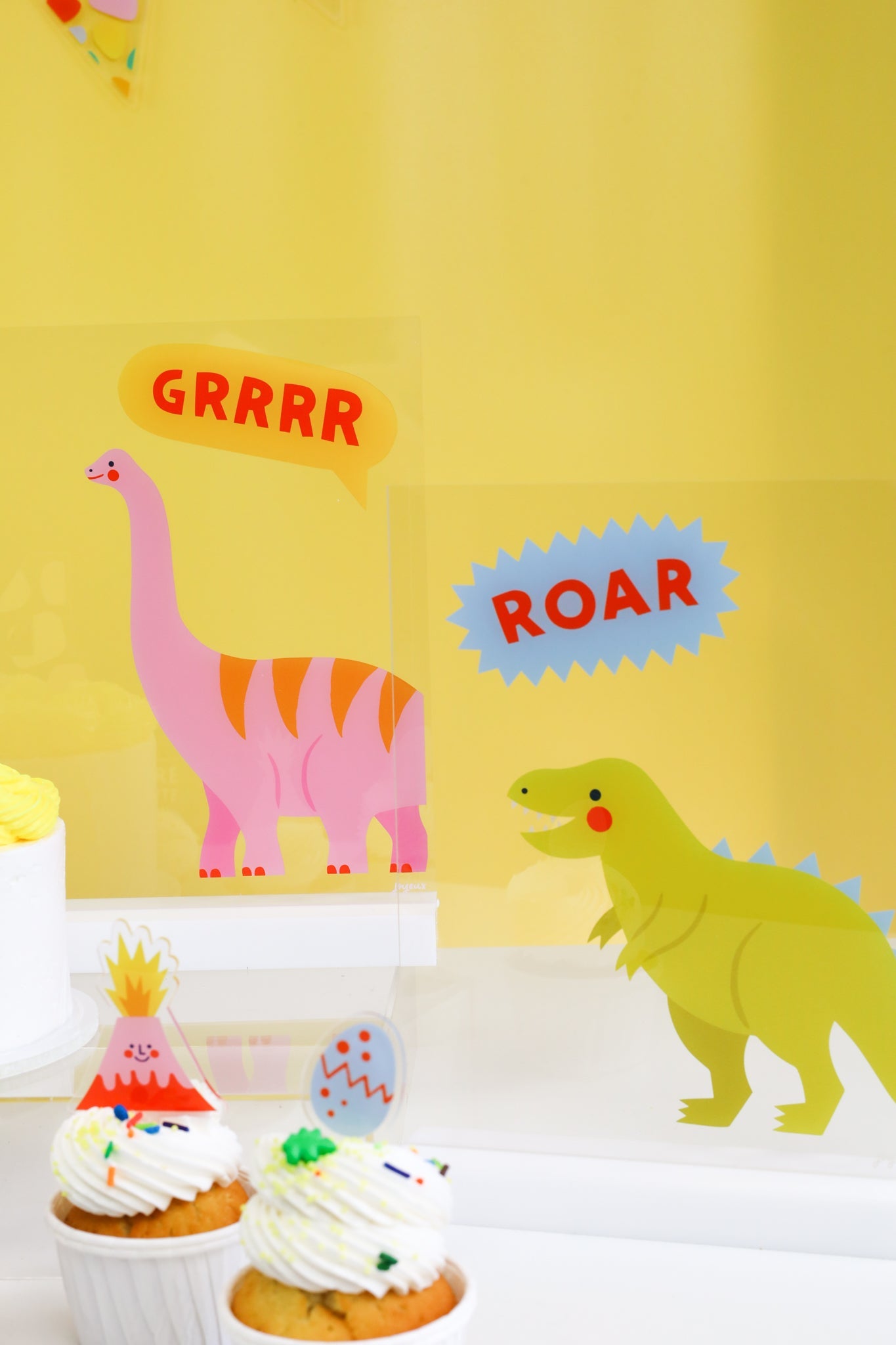 Roar Dino-mite Acrylic Table Top Sign