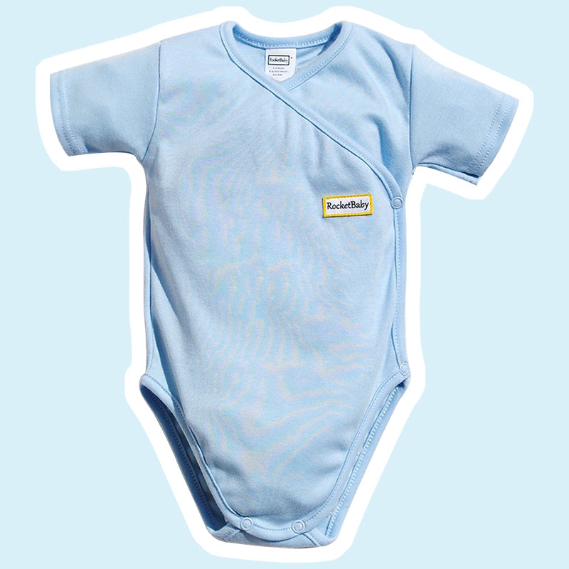 Bodysuit Kimono Short Sleeve Baby Blue