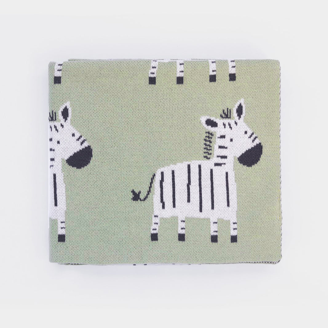 Cotton Baby Blanket Zebra