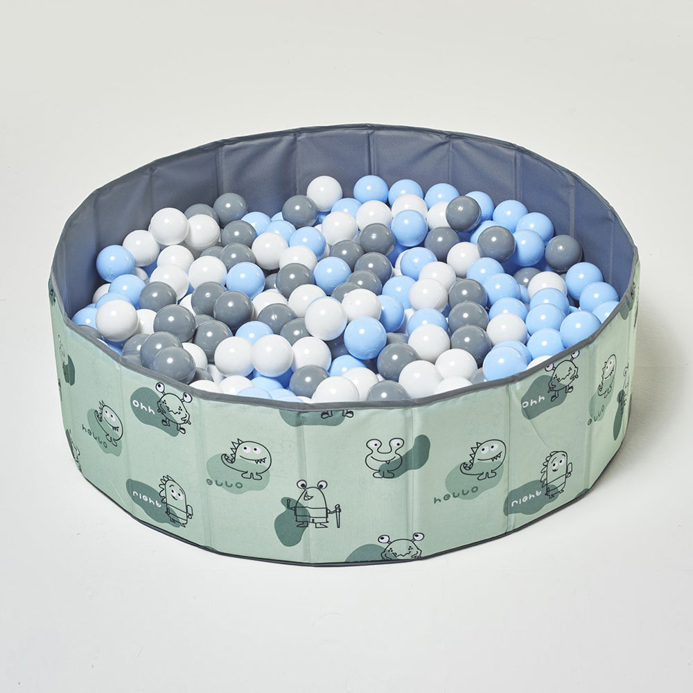 Foldable Space Saver Ball Pitt Kids Green