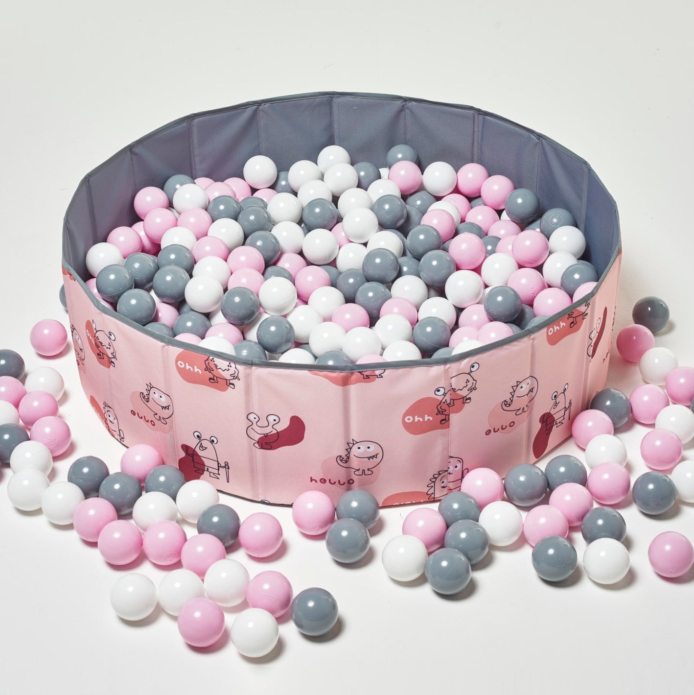 Foldable Space Saver Ball Pitt Kids Pink