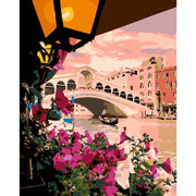 Romantic Venice – Paint By Numbers Kit | Artwille | 14x18 Inch Canvas