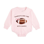 Football With Daddy Long Sleeve Romper