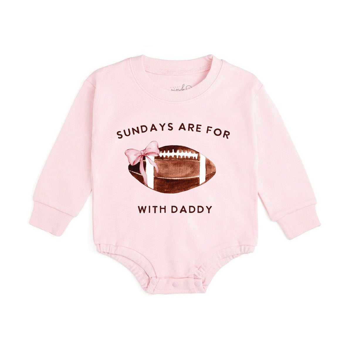Football With Daddy Long Sleeve Romper