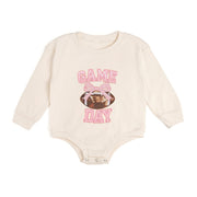 Game Day Sequin Patch Long Sleeve Romper