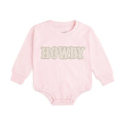 Howdy Patch Western Long Sleeve Romper