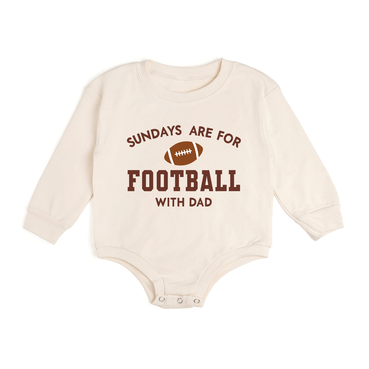 Sundays Are For Football Long Sleeve Romper