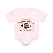 Sundays Are For Football Short Sleeve Romper