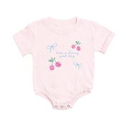 Cherry Good Day Short Sleeve Romper