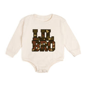 Lil Bro Camo Patch Long Sleeve Romper