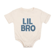 Lil Bro Embroidered Patch Short Sleeve Romper