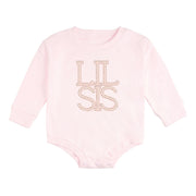 Lil Sis Pearl Patch Long Sleeve Romper