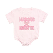 Mama's Bestie Pearl Patch Short Sleeve Romper