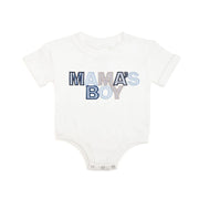 Mama's Boy Patchwork Short Sleeve Romper