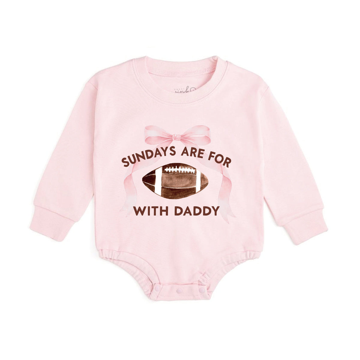 Sundays Are For Football Long Sleeve Romper