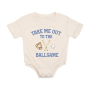 Take Me Out To The Ballgame Short Sleeve Romper