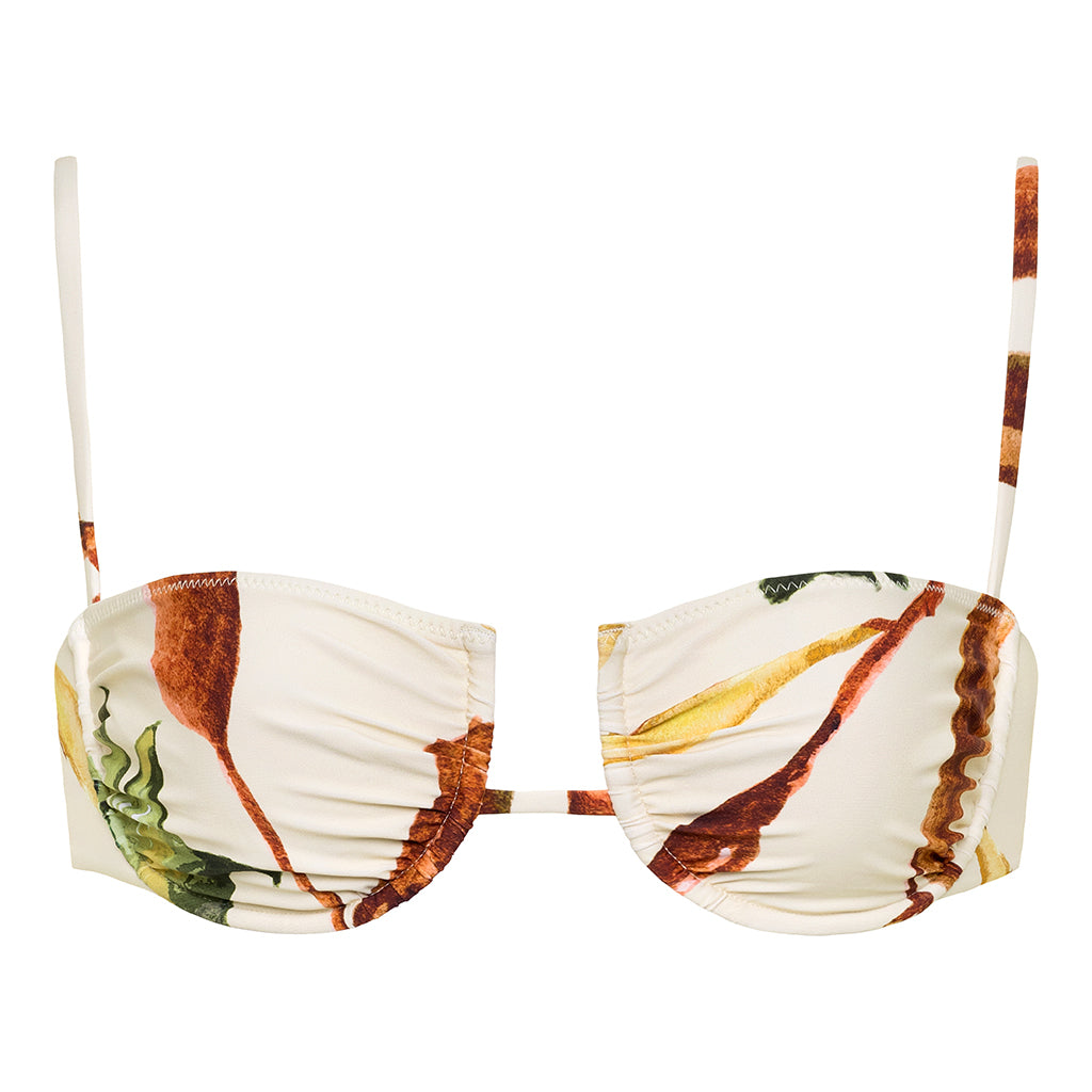 Rooted Floral Simonette Bikini Top