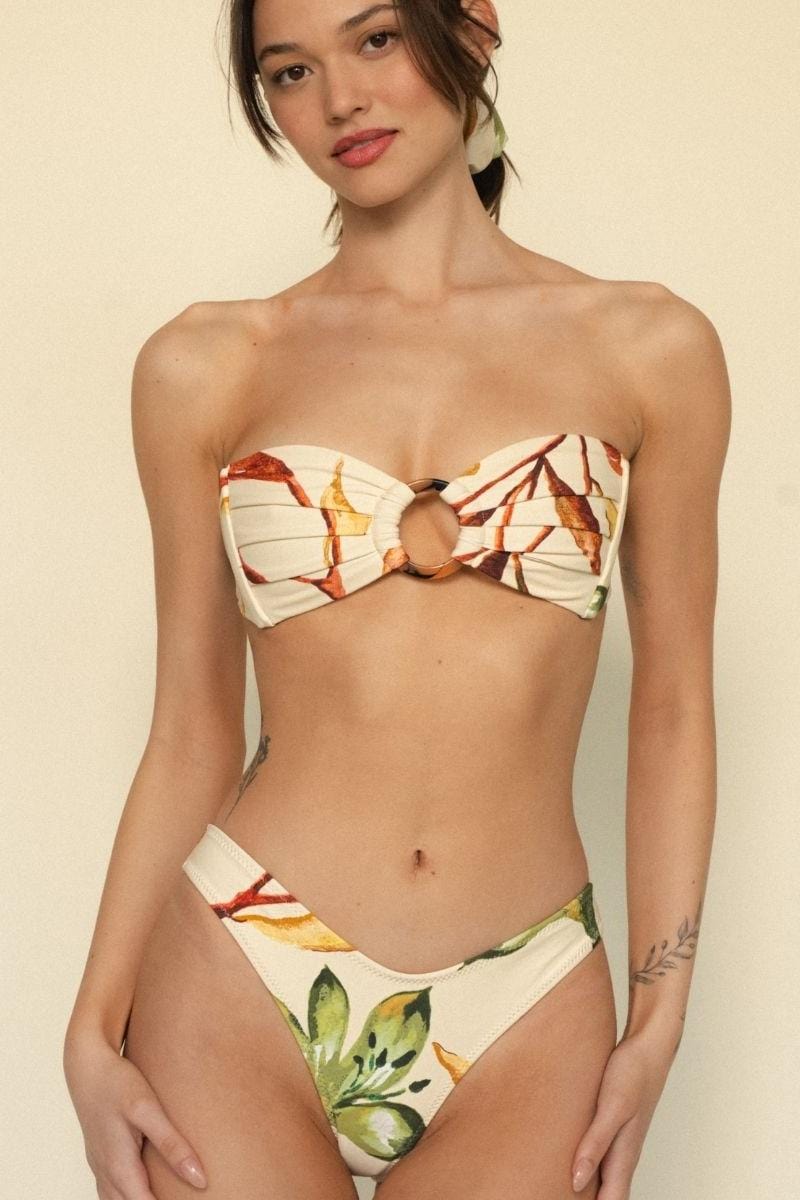 Rooted Floral Lulu (zig-zag Stitch) Bikini Bottom