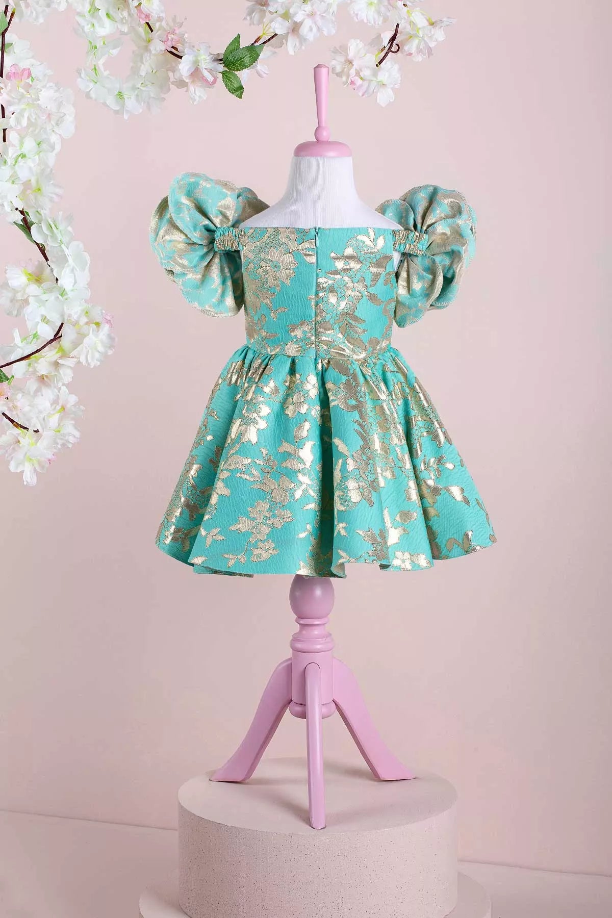 Rosa Green Party Dress