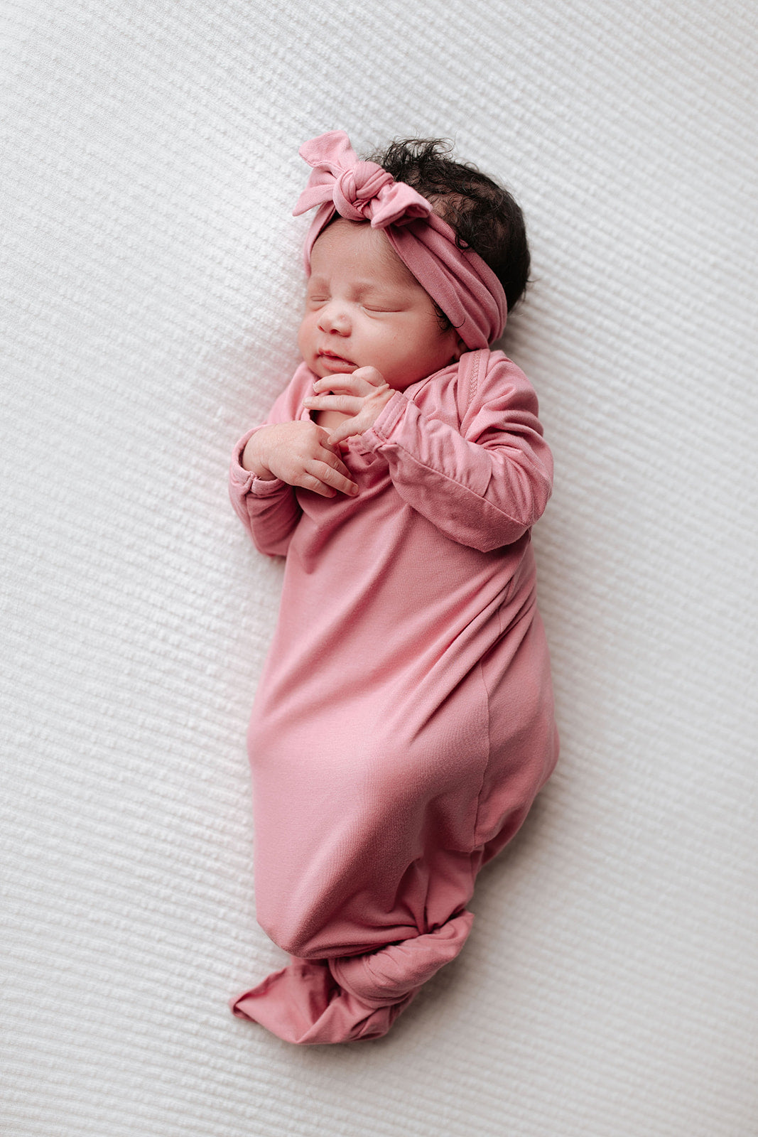 Rose Knotted Newborn Baby Gown